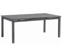 Acamp Gartenmöbel-Set Ausziehtisch Chicago und Stapelsessel Rom, 7-teilig