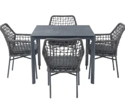 Acamp Gartenmöbel-Set Rom, quadratisch, 5-teilig