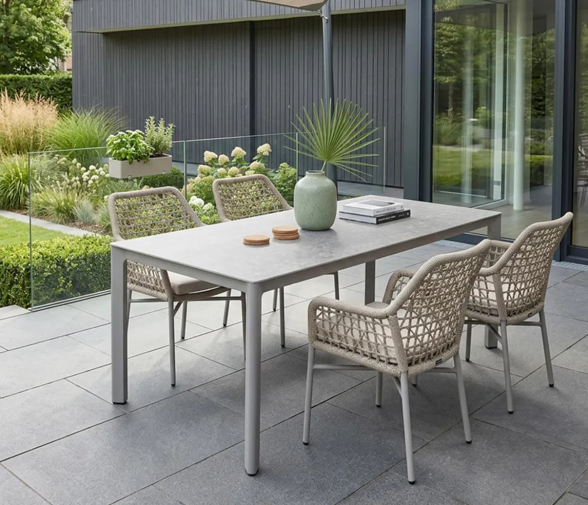 Acamp Gartenmöbel-Set Rom, rechteckig, 5-teilig