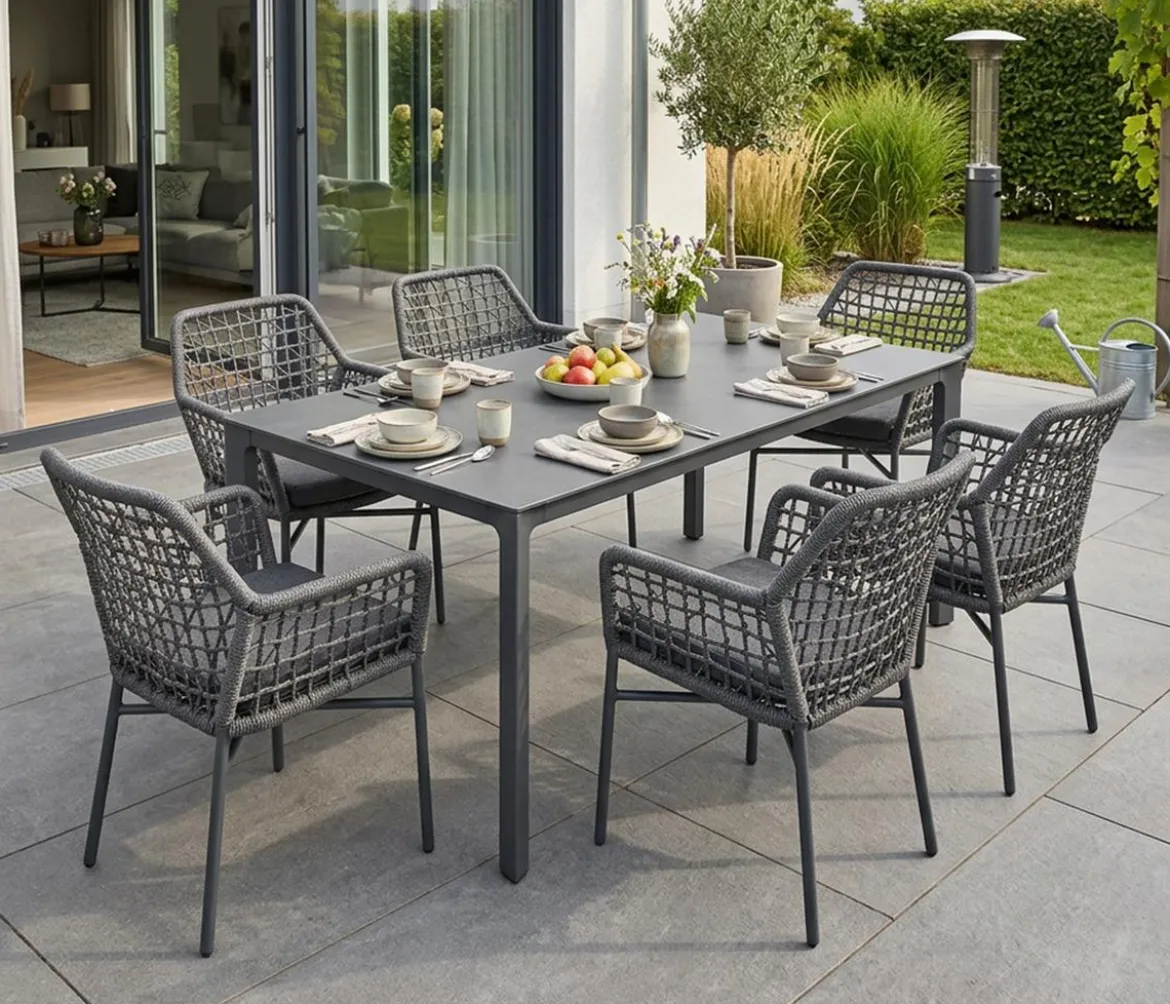 Acamp Gartenmöbel-Set Rom, 7-teilig