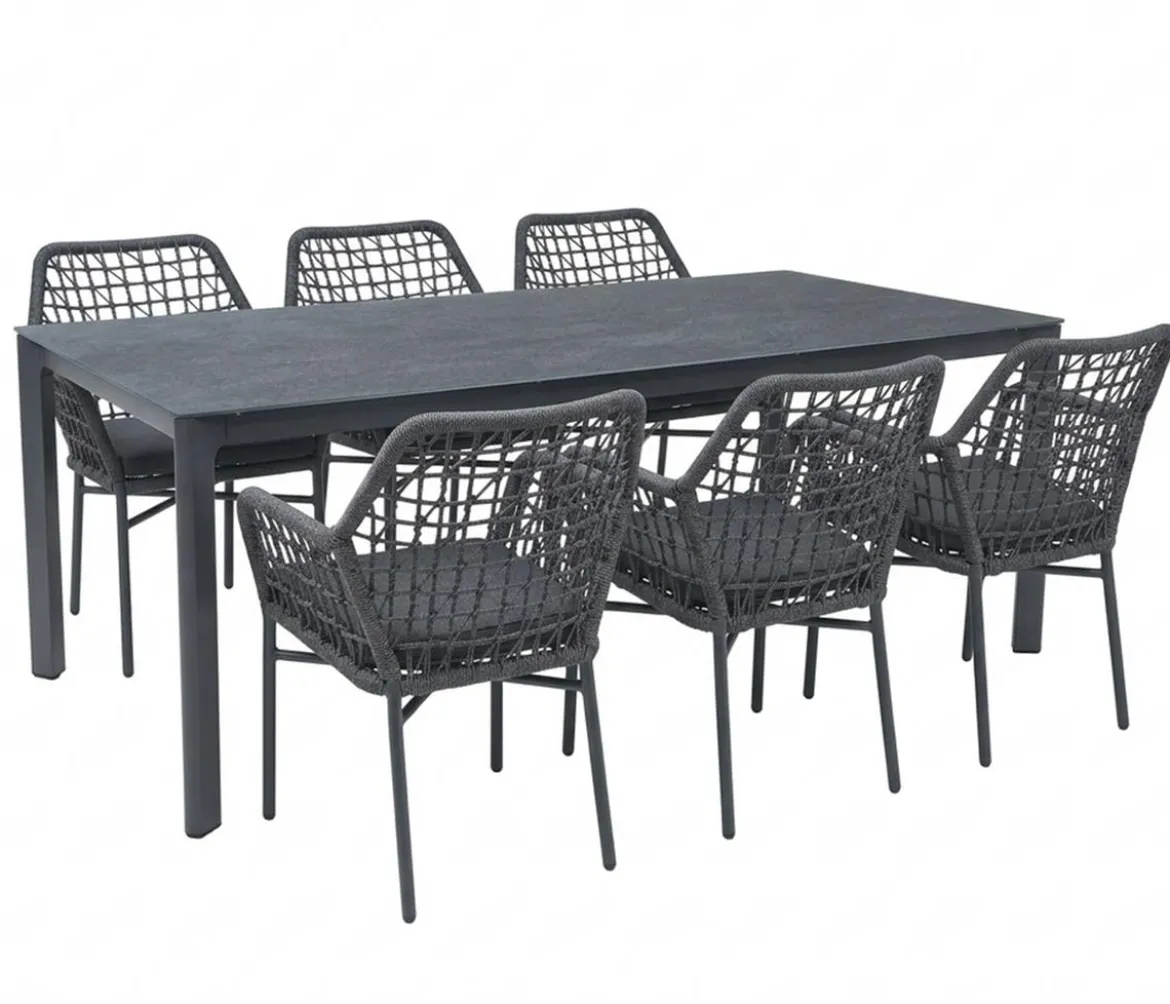 Acamp Gartenmöbel-Set Rom, 7-teilig