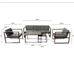 Acamp Lounge Space, 5-teilig