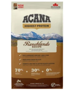 ACANA Trockenfutter für Hunde Regionals Dog Ranchlands, Adult, Rind & Lamm