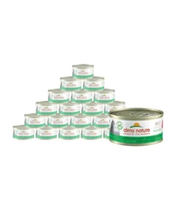 almo nature Nassfutter für Katzen HFC Natural, Thunfisch mit Mais, 24 x 70 g