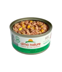 almo nature Nassfutter für Katzen HFC Natural, Thunfisch mit Mais, 24 x 70 g