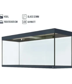 amtra Aquarium ALUX 450 LED, ca. B150/H65/T55 cm, 450 l