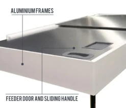 amtra Aquarium Kombination ALUX 220 LED, ca. B90/H148/T45 cm, 220 l