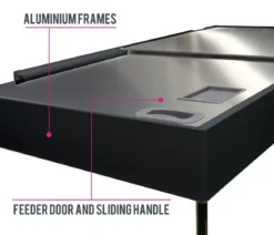 amtra Aquarium Kombination ALUX 220 LED, ca. B90/H148/T45 cm, 220 l