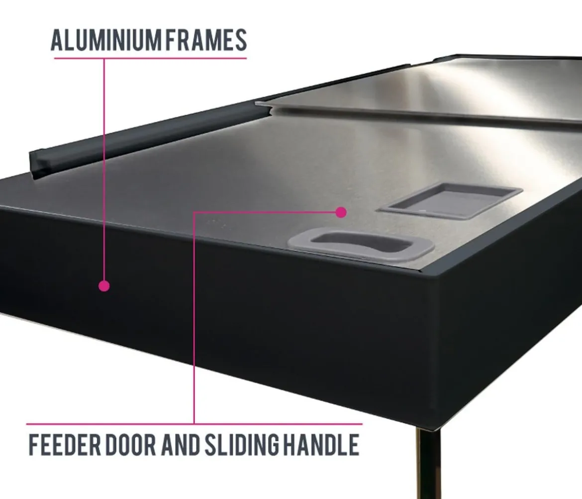 amtra Aquarium Kombination ALUX 220 LED, ca. B90/H148/T45 cm, 220 l