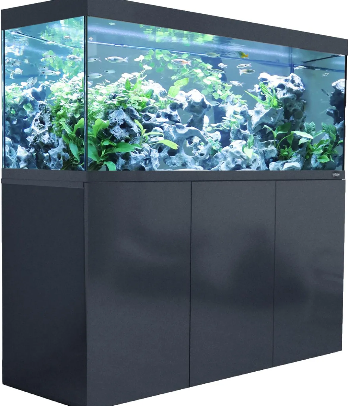 amtra Aquarium Kombination ALUX 330 LED, ca. B120/H148/T50 cm, 330 l
