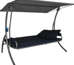 Angerer Hollywoodschaukel Elegance Joy marineblau, 3-Sitzer