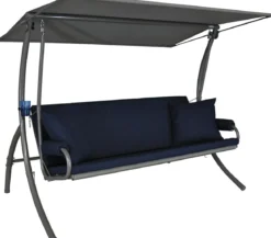 Angerer Hollywoodschaukel Elegance Joy marineblau, 3-Sitzer