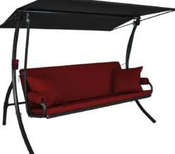 Angerer Hollywoodschaukel Elegance Joy bordeaux, 3-Sitzer
