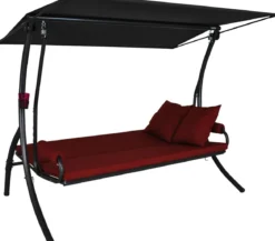 Angerer Hollywoodschaukel Elegance Joy bordeaux, 3-Sitzer