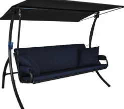 Angerer Hollywoodschaukel Elegance Joy, marineblau, 3-Sitzer