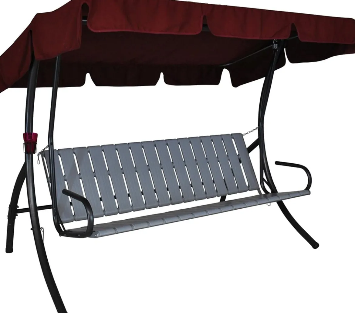 Angerer Hollywoodschaukel Trend Joy bordeaux, 3-Sitzer