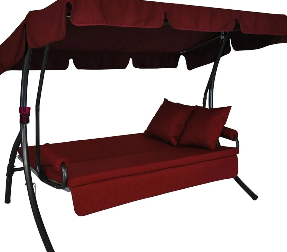 Angerer Hollywoodschaukel Trend Joy bordeaux, 3-Sitzer