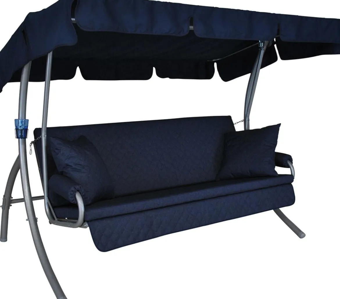 Angerer Hollywoodschaukel Trend Joy marineblau, 3-Sitzer