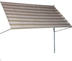 Angerer Klemmmarkise Premium, gestreift, ca. B200/H275/T170 cm