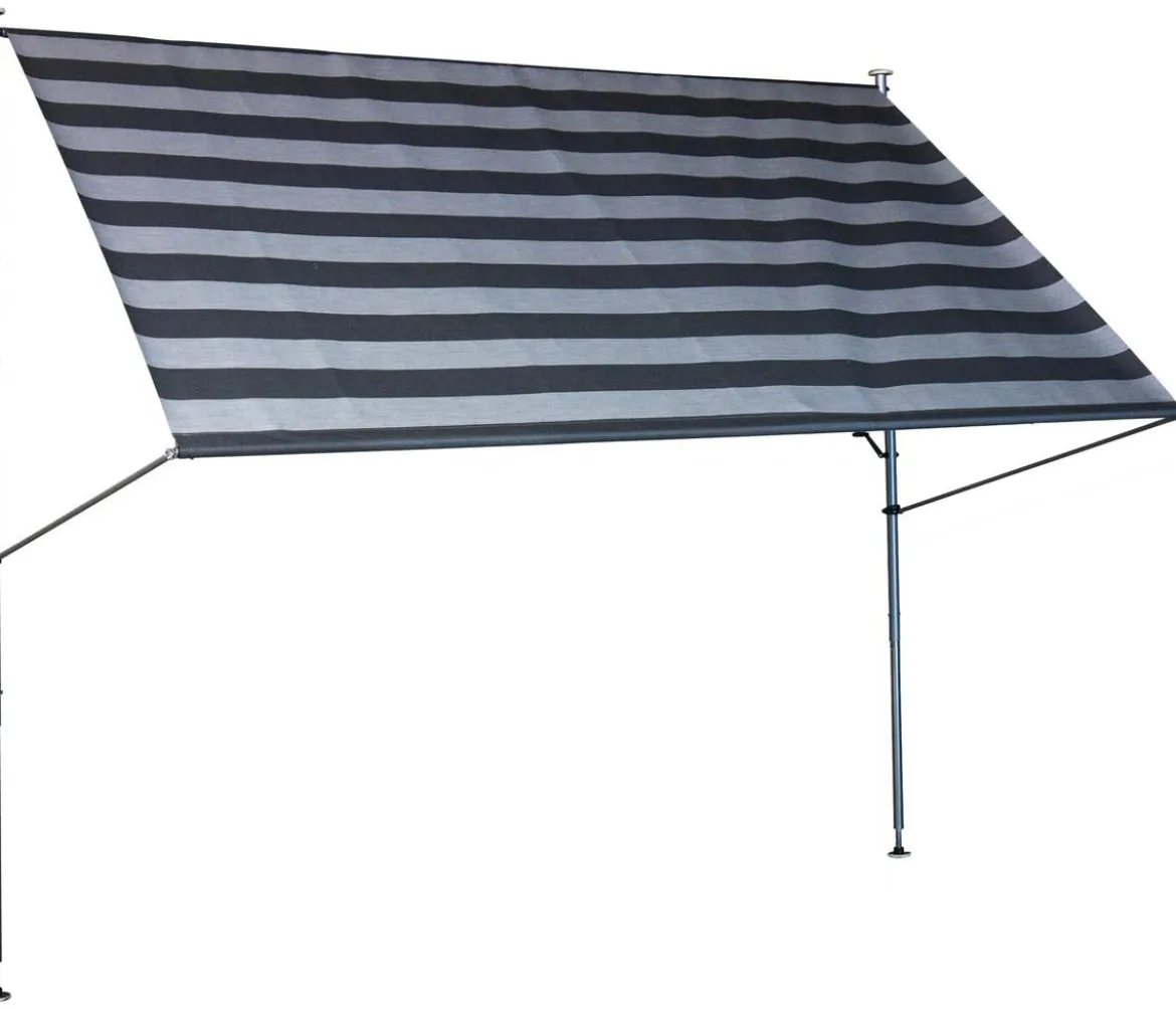Angerer Klemmmarkise Premium, gestreift, ca. B250/H275/T170 cm