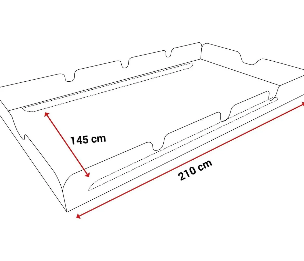 Angerer Sonnendach Swingtex für 3-Sitzer Hollywoodschaukeln, 210 x 145 cm