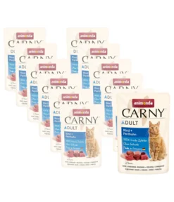 animonda CARNY® Nassfutter für Katzen Adult, Rind & Perlhuhn, 12 x 85 g