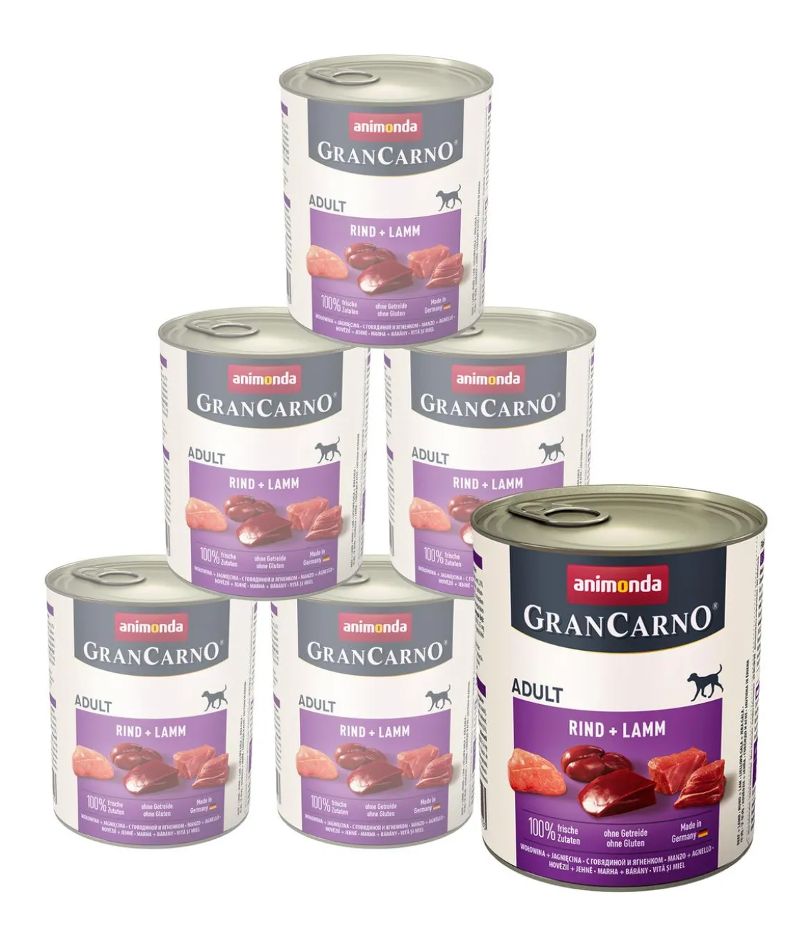 animonda GRANCARNO® Nassfutter Adult, 6 x 800g