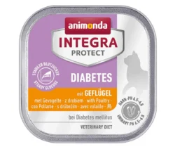 animonda INTEGRA PROTECT Nassfutter für Katzen Diabetes Adult, Geflügel, 16 x 100 g
