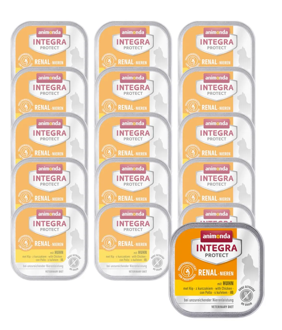 animonda INTEGRA PROTECT Nassfutter für Katzen Renal Nieren, Adult, 16 x 100 g