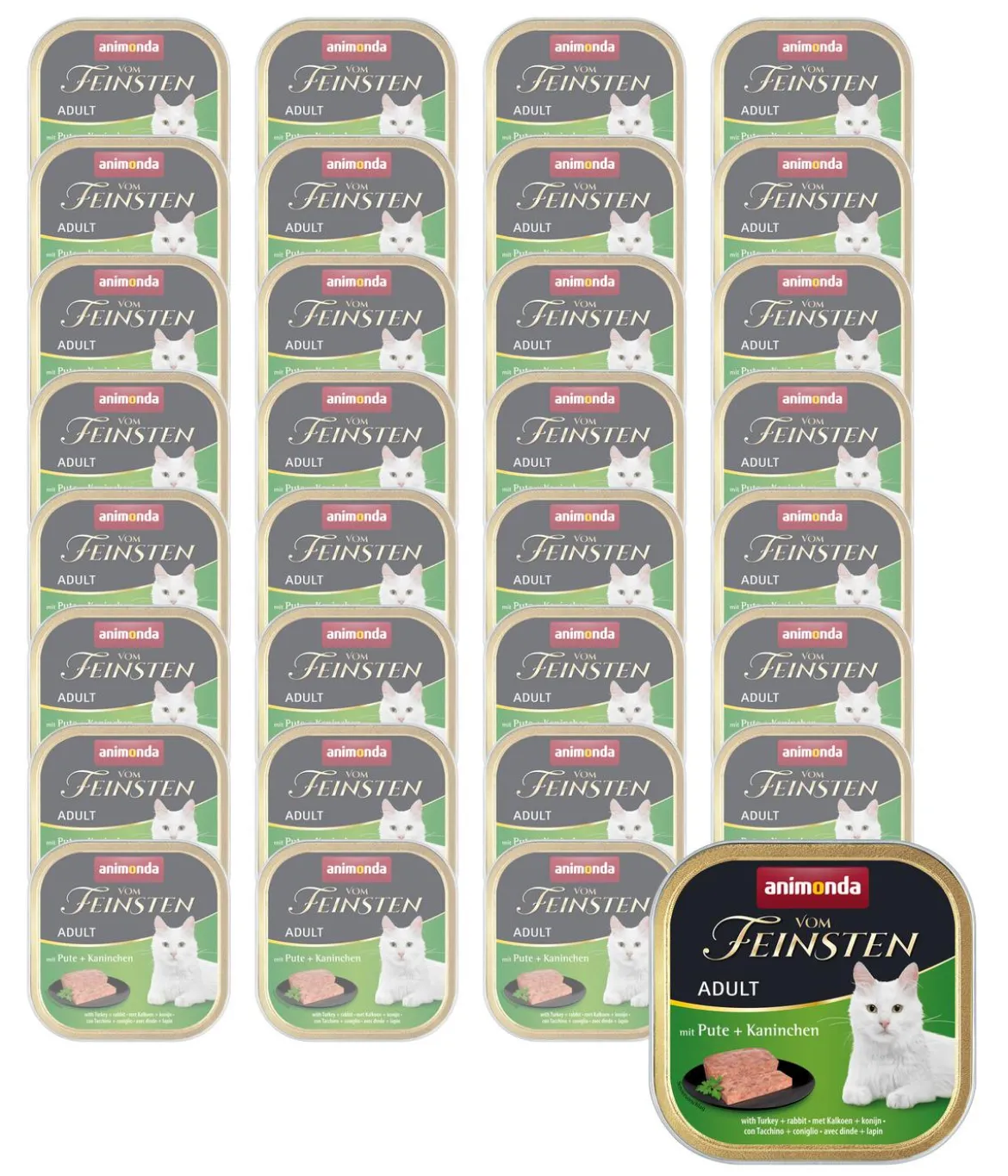 animonda VOM FEINSTEN Nassfutter für Katzen Adult, 32 x 100 g