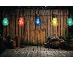 Annas Collection LED-Lichterkette Retro, 10 LEDs, bunt