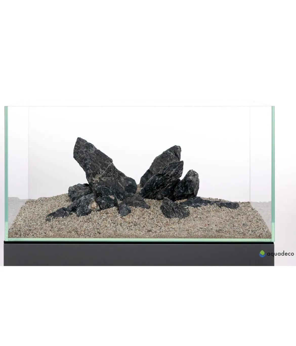 aquadeco Aquariumdeko Set Mini-Landschaft black