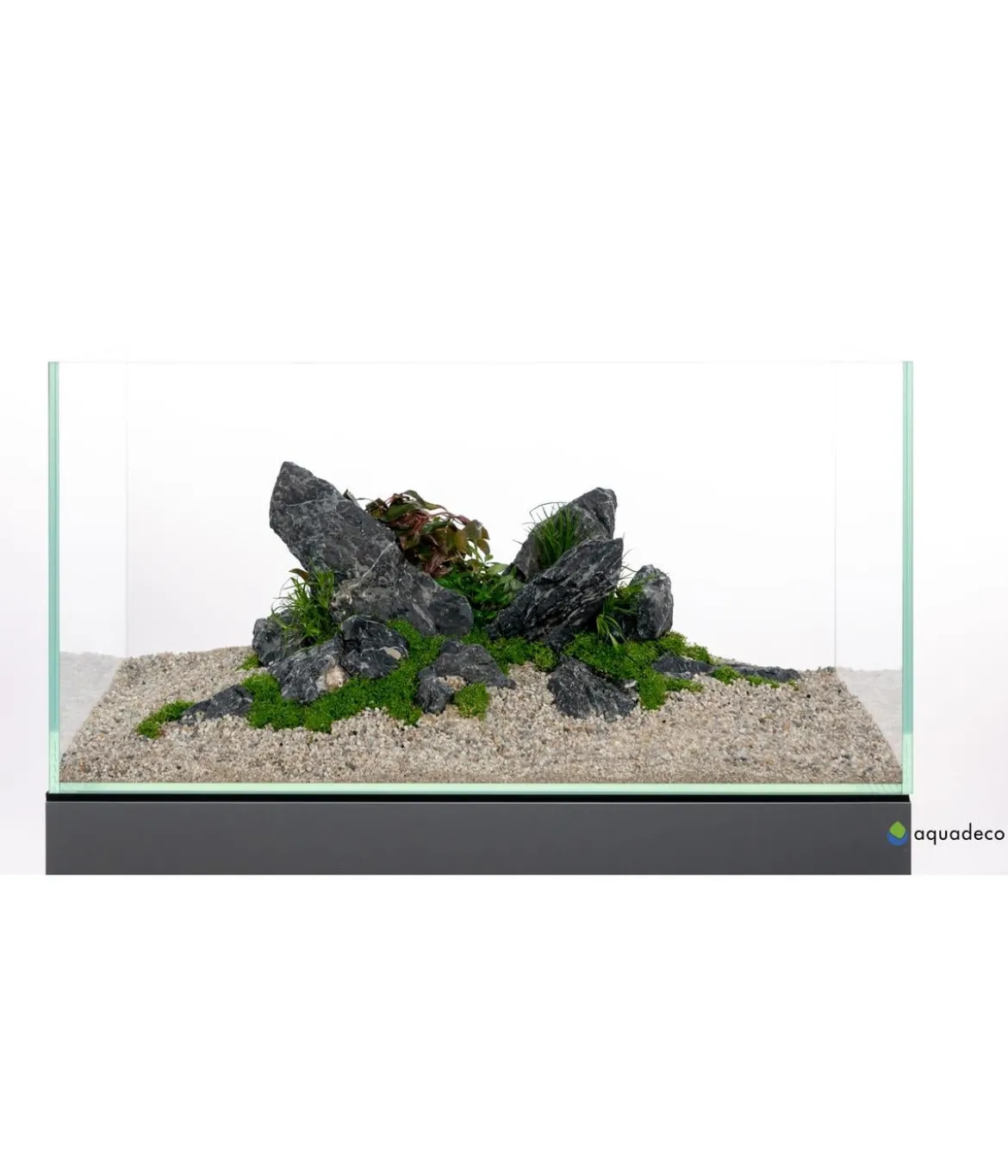 aquadeco Aquariumdeko Set Mini-Landschaft black