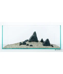 aquadeco Aquariumdeko Set Schwarzer Felsen