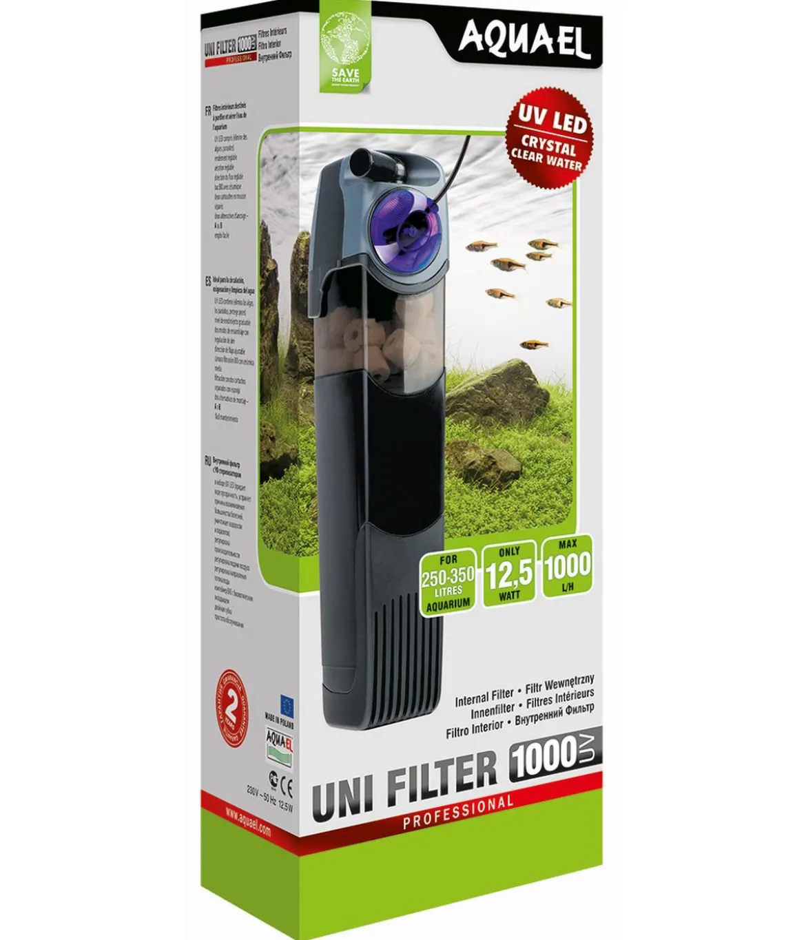 AQUAEL Aquarium Innenfilter Uni Filter UV 1000 Power