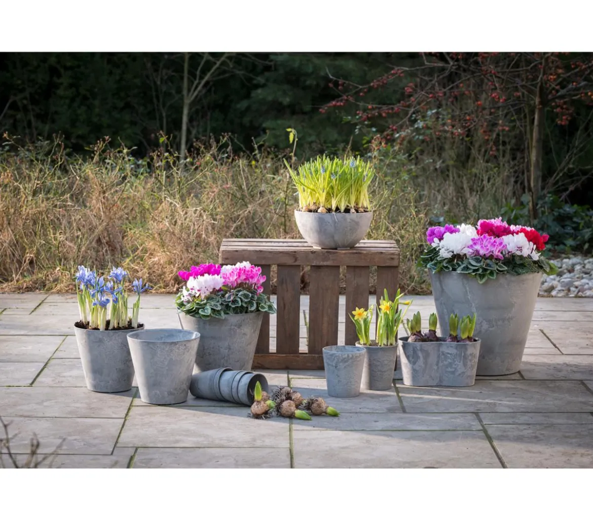 Artstone Kunststoff-Blumentopf Claire, rund