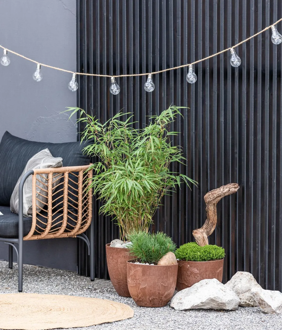 Artstone Kunststoff-Topf Bola, rund