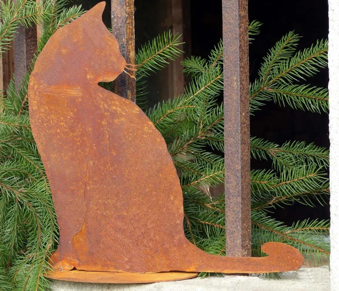 Badeko Metall-Katze Tom, ca. H30 cm