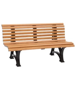 Bank Helgoland, Holzoptik, 3-Sitzer