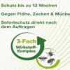 beaphar Zecken- & Flohschutz SPOT-ON für Hunde, 3x2 ml
