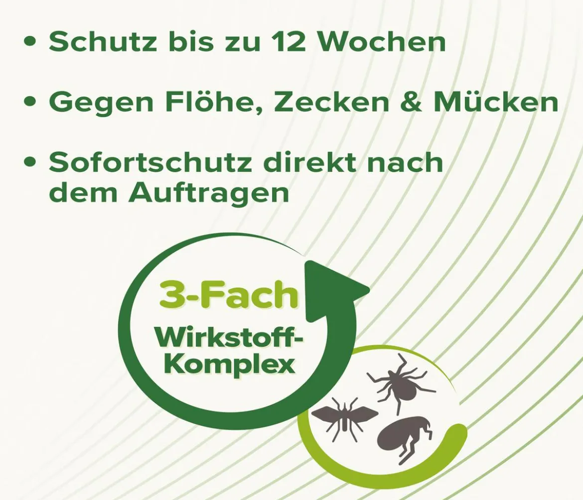 beaphar Zecken- & Flohschutz SPOT-ON für Katzen, 3x0,8 ml