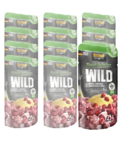 BELCANDO® Nassfutter für Hunde Finest Selection Wild & Hirse Adult, 12 x 125 g