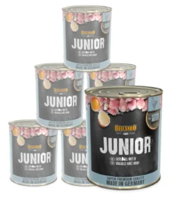 BELCANDO® Nassfutter Geflügel & Ei Junior, 6x800g