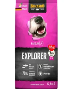 BELCANDO® Trockenfutter für Hunde Baseline Explorer, Mini Adult, Fisch, 12,5 kg