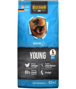 BELCANDO® Trockenfutter für Hunde Baseline Young, Junior, Geflügel, 12,5 kg