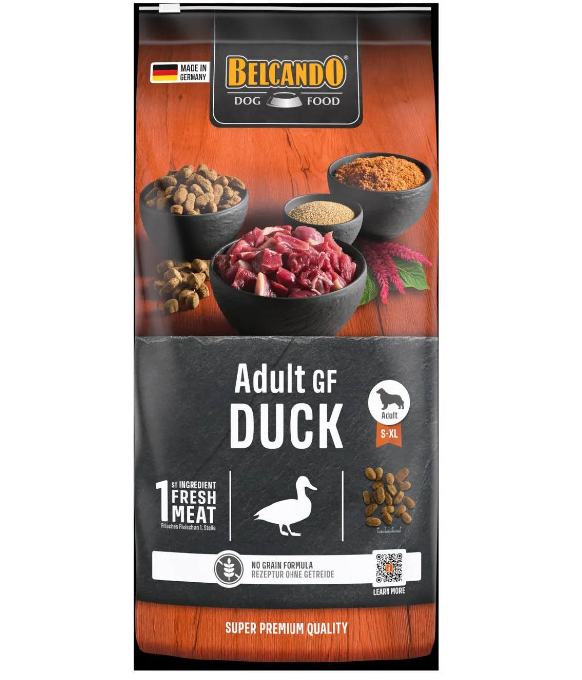 BELCANDO® Trockenfutter für Hunde Adult GF Duck, 12,5 kg