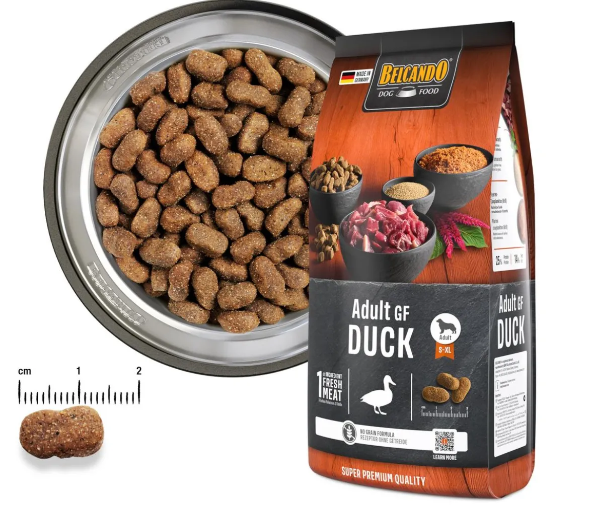 BELCANDO® Trockenfutter für Hunde Adult GF Duck, 12,5 kg