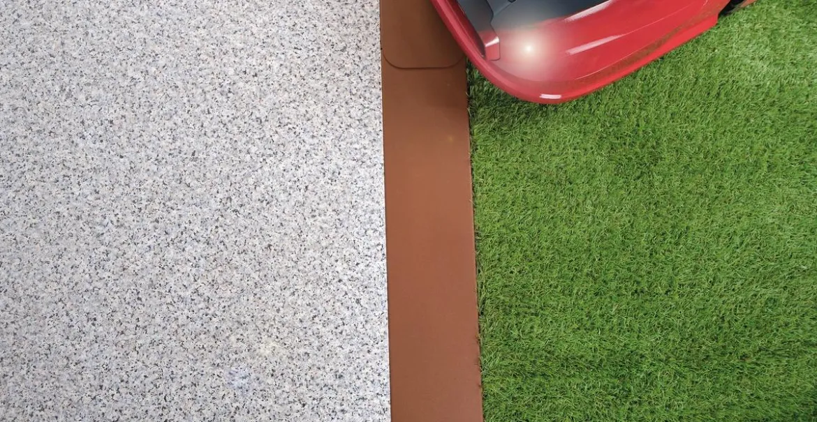 bellissa Rasenkante Corten für Mähroboter, 2er-Set