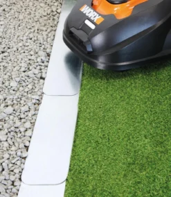bellissa Rasenkante verzinkt für Mähroboter, 2er Set