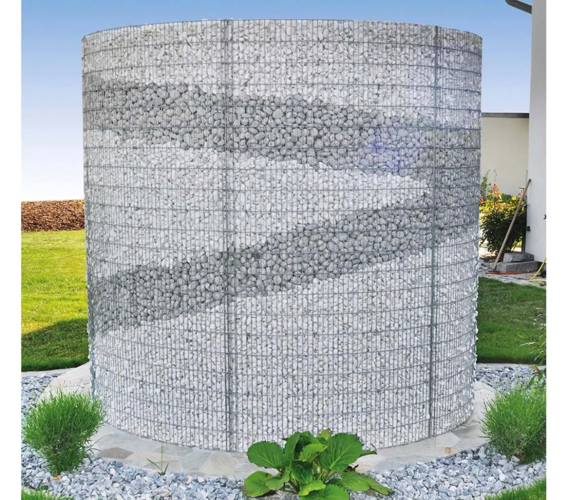 bellissa Schneckendusche/Umkleide Gabione, 230 x 180 x 210 cm